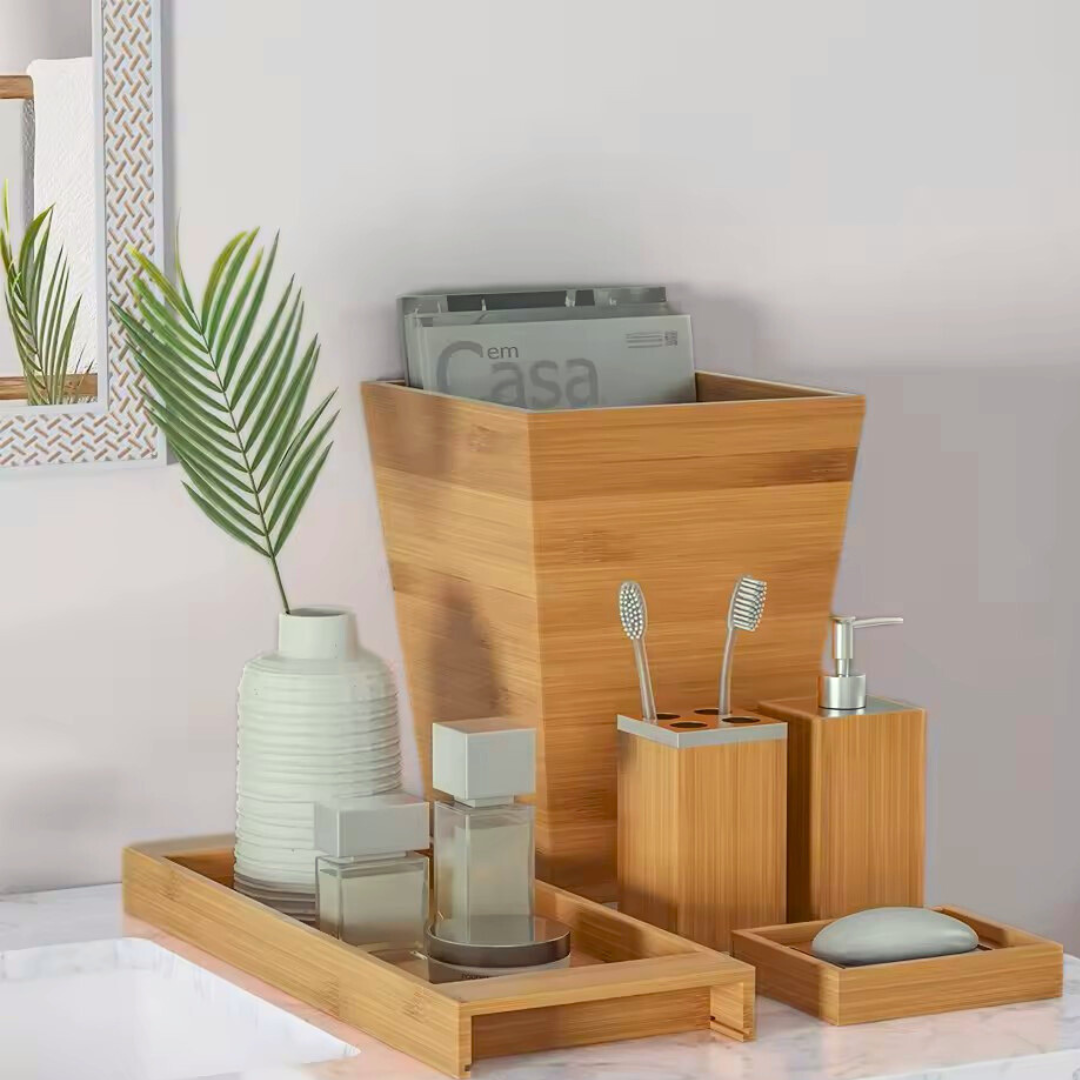 Set de salle bain en bambou
