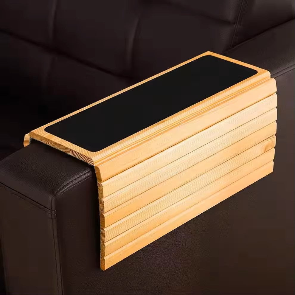 Bamboo sofa armrest tray